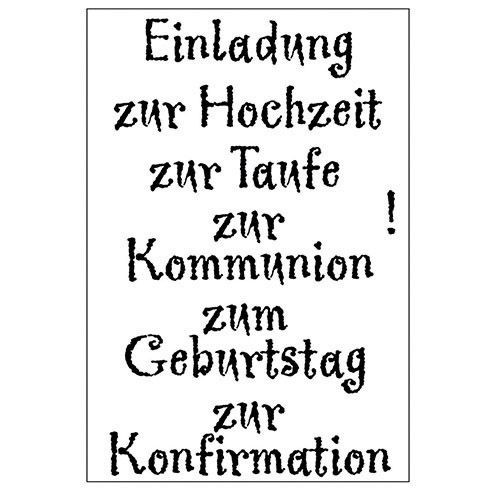 Clear Stamps - Einladung