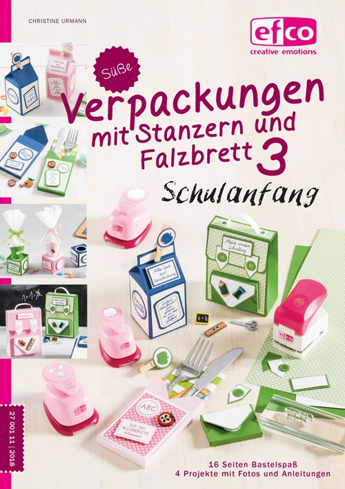 Buch Süße Verpackungen mit Stanzern & Falzbrett, DIN A5 - Schulanfang