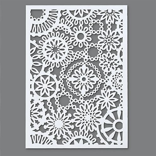Schablone/ Stencil, DIN A5, Blüten