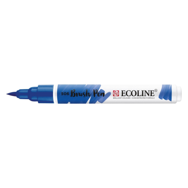 ECOLINE Brush Pen Pinselstift, Farbe: Dunkelblau (506)