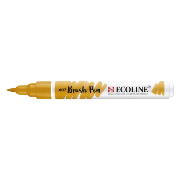 ECOLINE Brush Pen Pinselstift, Farbe: Dunkelocker (407)