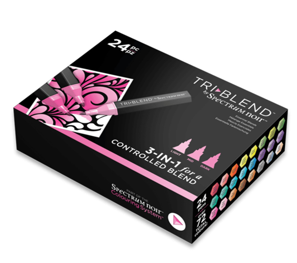Spectrum Noir TRI Blend Marker - Set mit allen 24 Essential Blends