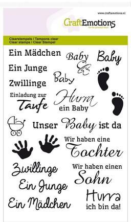 Clear Stamps Texte "Baby", A6