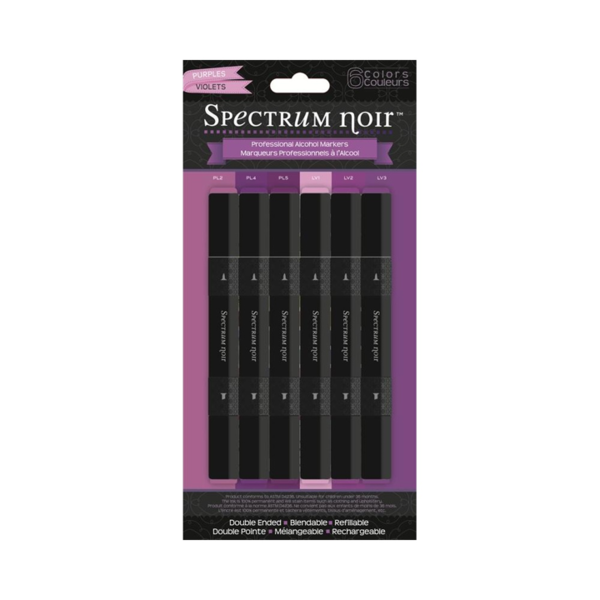 Spectrum Noir Marker, 6er Set - Purples