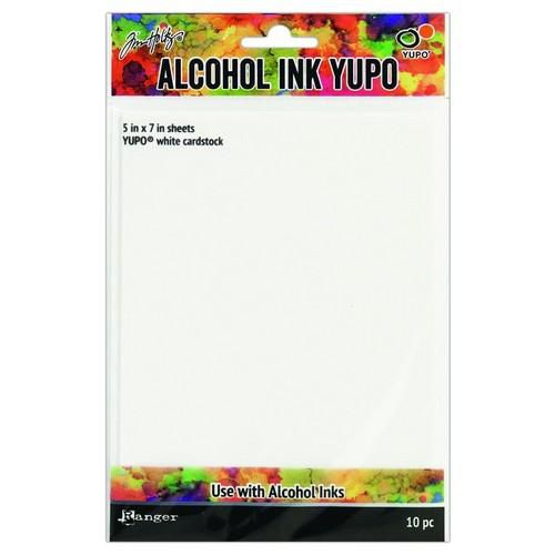 Tim Holtz Alcohol Ink Yupo Papier, 10 Blatt