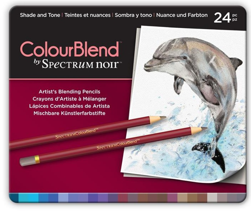 Spectrum Noir Colour Blend Holzfarbstifte, 24er Set - Shade and Tones