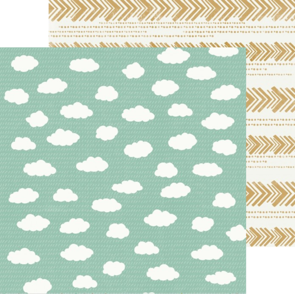 Doppelseitiger Motivkarton "Clouds", 30,5 x 30,5cm