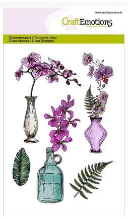 Clear Stamps Orchideen, Vasen und Flaschen, A6
