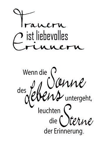 Clear Stamps - Trauern