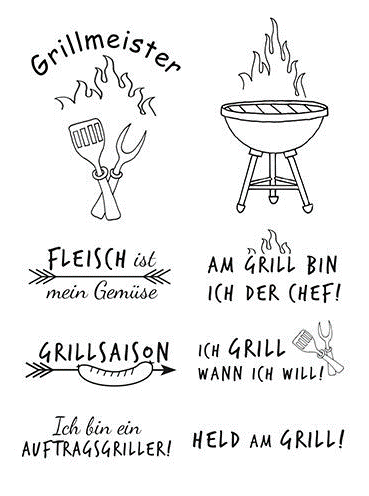 Clear Stamps - Grillmeister