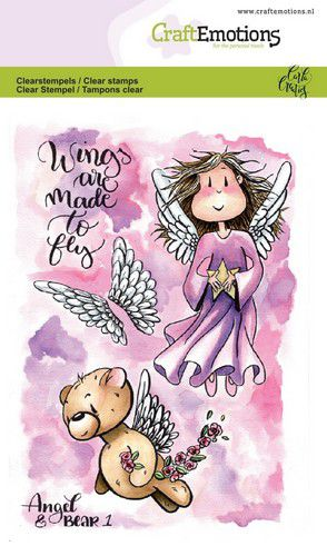 Clear Stamps Angel & Bear 1, A6