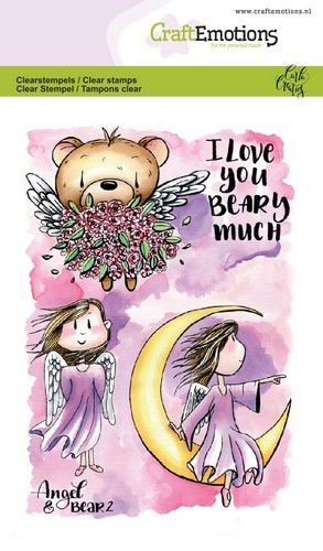 Clear Stamps Angel & Bear 2, A6