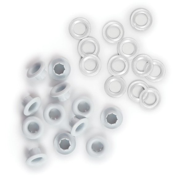 Eyelets & Washer, Standardgröße, 70 Stück, Standard White