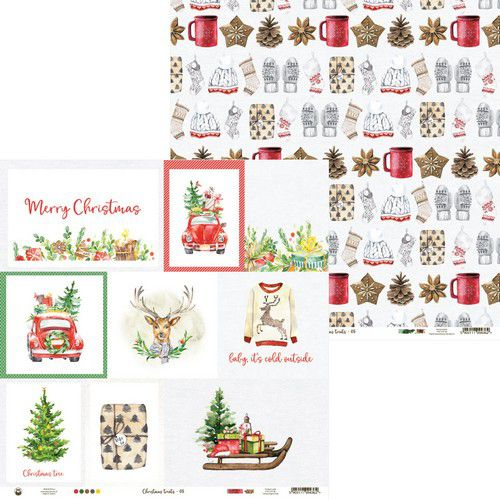 Doppelseitiger Motivkarton "Christmas Treats 05", 30,5 x 30,5cm
