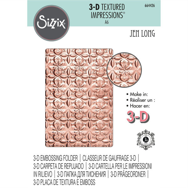 Sizzix 3D Embossing Folder Adorned Tile