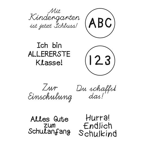 Clear Stamps - Einschulung 1