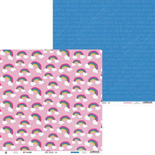 Doppelseitiger Motivkarton "Girl Gang 06", 30,5 x 30,5cm