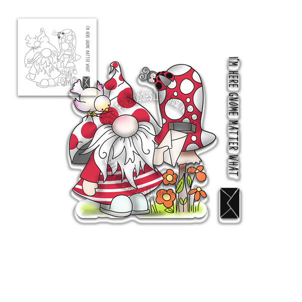 Polkadoodles Claer Stamps Gnome Matter What