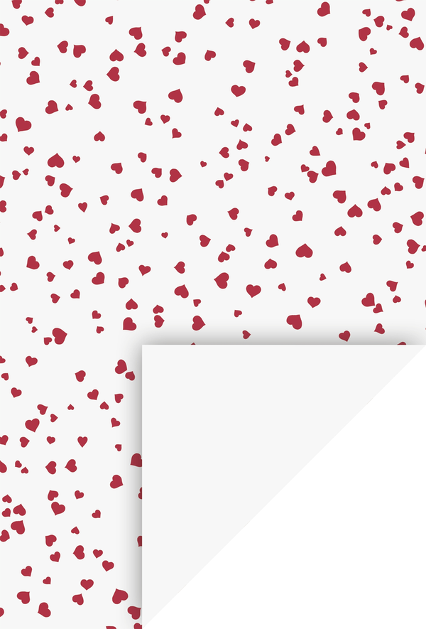 Motivkarton Happy Papers "Herzen", weiß, A4, 200g/m²