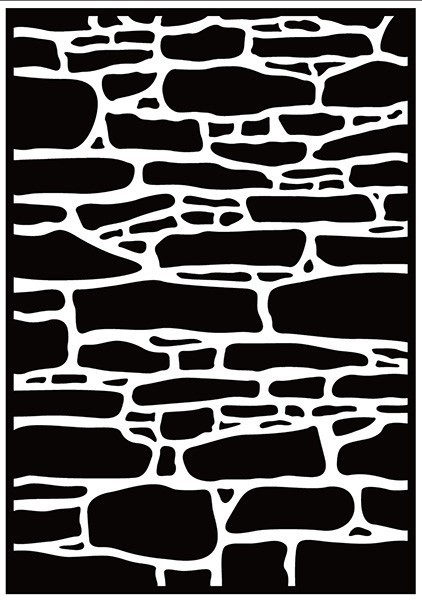 Embossing Folder/ Prägeschablone Steinmauer 10,6 x 15,0cm