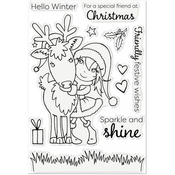 Clearstamps Annabel Spenceley Hello Winter, A6