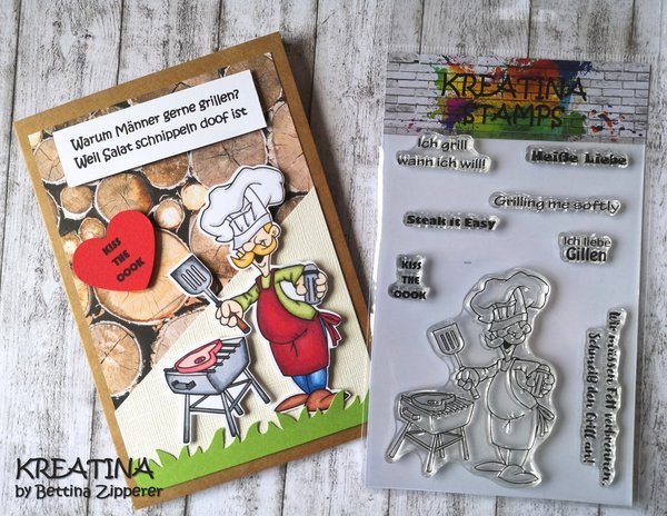 Kreatina Stamps Clear Stamps Grillmeister