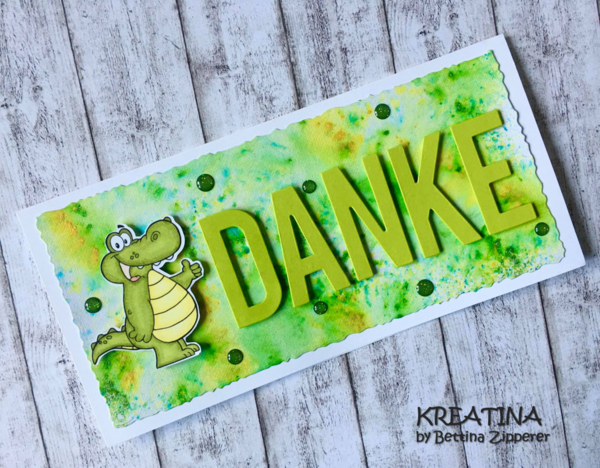 Kreatina Stamps Clear Stamps A6, Partykrokodile