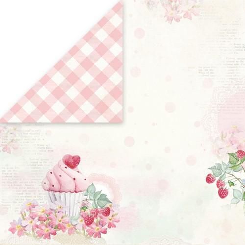 Doppelseitiges Motivpapier "Sweet Dessert 01", 30,5 x 30,5cm