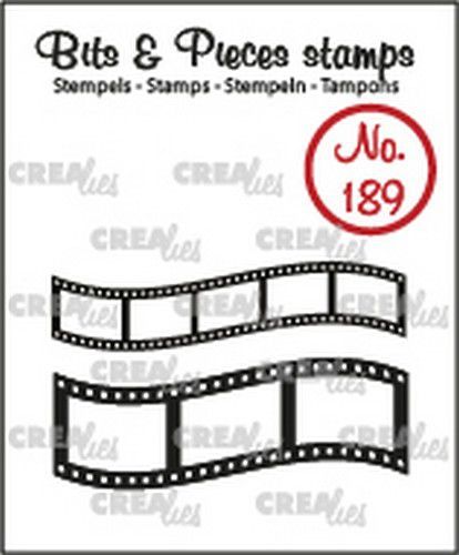 Crealies Clear Stamp Bits & Pieces No. 189, gebogene Filmstreifen