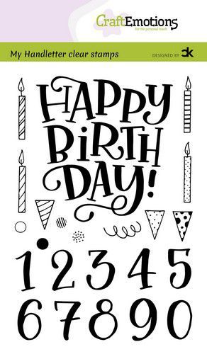 Clear Stamps  Happy Birthday & Numbers, A6