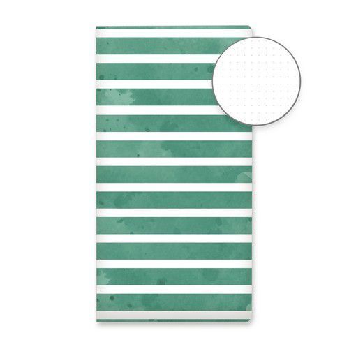 Dot Journal 04 Green Stripes, DIN lang