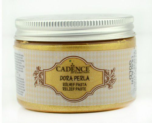 Cadence Dora Perla Metallic Reliefpaste, Gold, 150ml