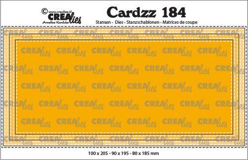 Crealies Stanzschablonen Cardzz A, No.184 Double Stitched Slimline