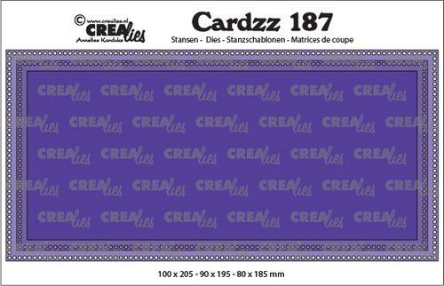 Crealies Stanzschablonen Cardzz A, No.187  Slimline Löcher