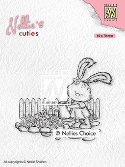 Clear Stamp Nellie's Cuties Lena Gardening