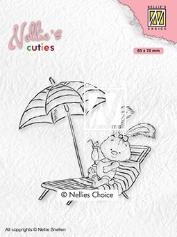Clear Stamp Nellie's Cuties Lena On Holiday