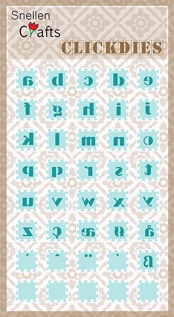 Snellen Crafts Stanzschablone Clickdies "Alphabet 2"