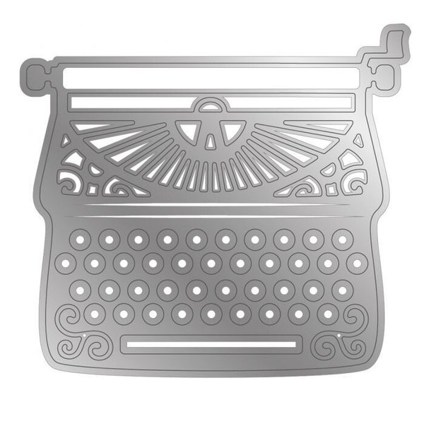 Stamp & Die Set Letters From The Heart Collection Classic Typewriter