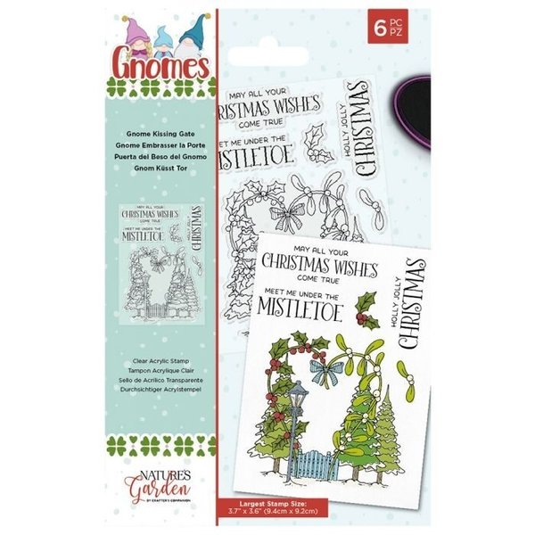 Clearstamp Set Gnome Collection, Gnome Kissing Gate