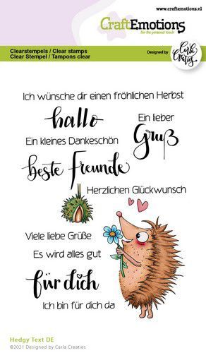 Clear Stamps Hedgy (deutsche Texte), A6
