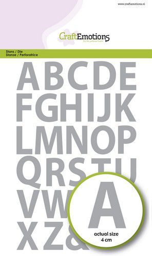 Stanzschablonen Alphabet Großbuchstaben basic