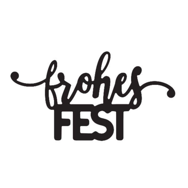Stanzschablone Frohes Fest