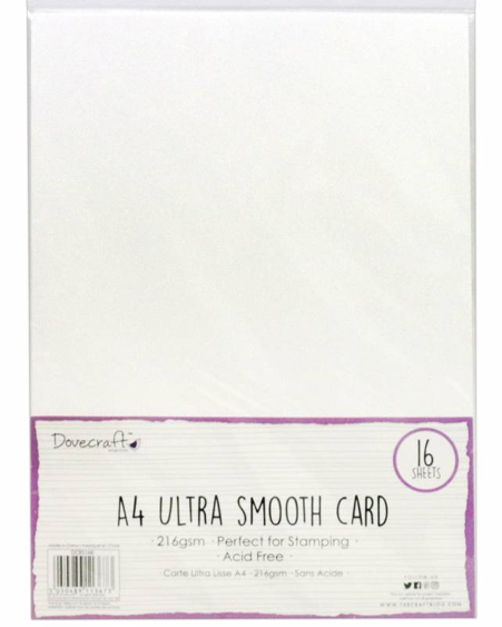 Dovecraft Ultra Smooth Card A4, 16  Blatt, 216g