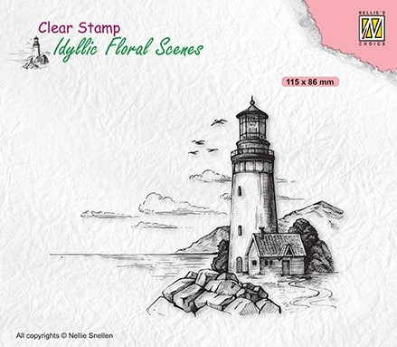 Clear Stamp Idyllic Floral Scenes Light House