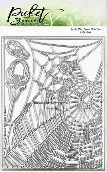 Picket Fence Stanzschablone Spider Web