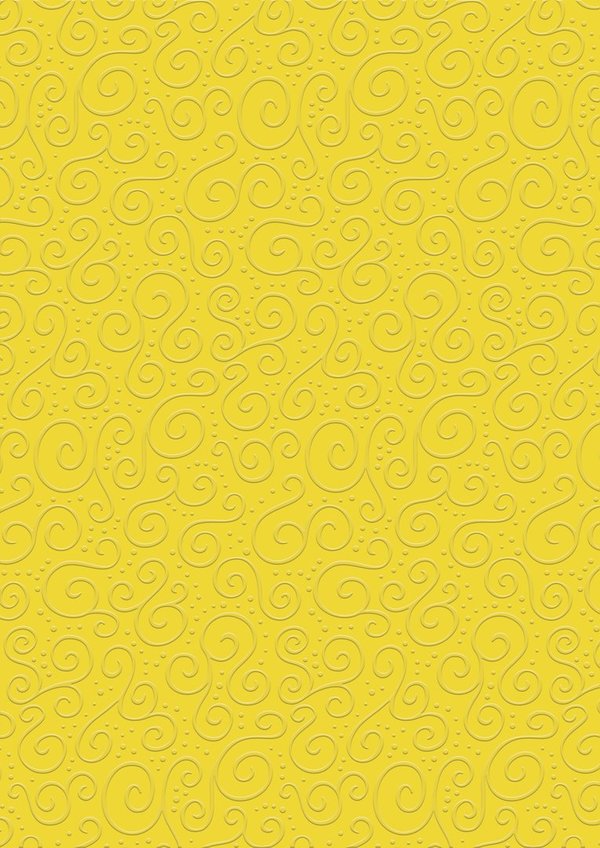 Motivkarton/Prägekarton Milano, gelb, 220g/m²