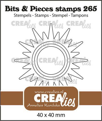 Crealies Clear Stamp Bits & Pieces No. 265, Sonne