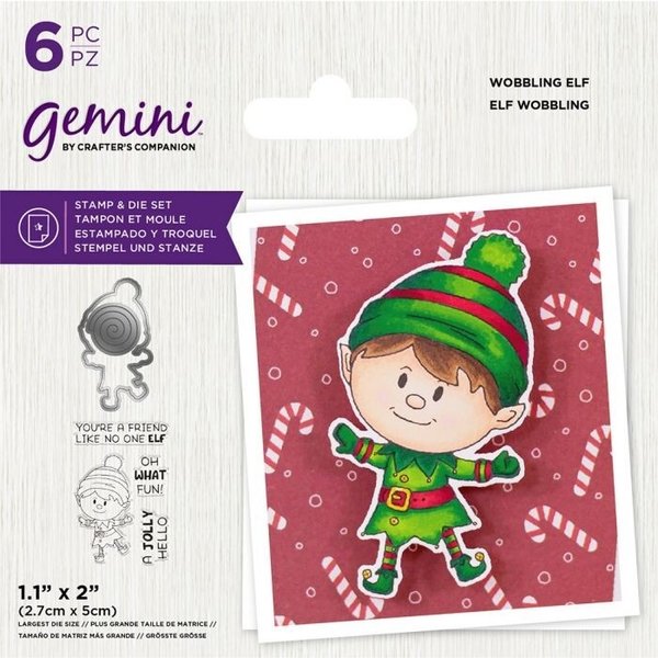 Gemini Stamp & Die Set Wobblers - Wobbling Elf