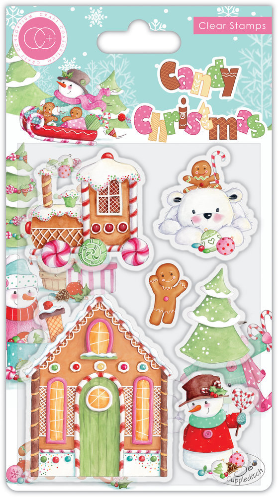 Craft Consortium Clear Stamps Candy Christmas Candy