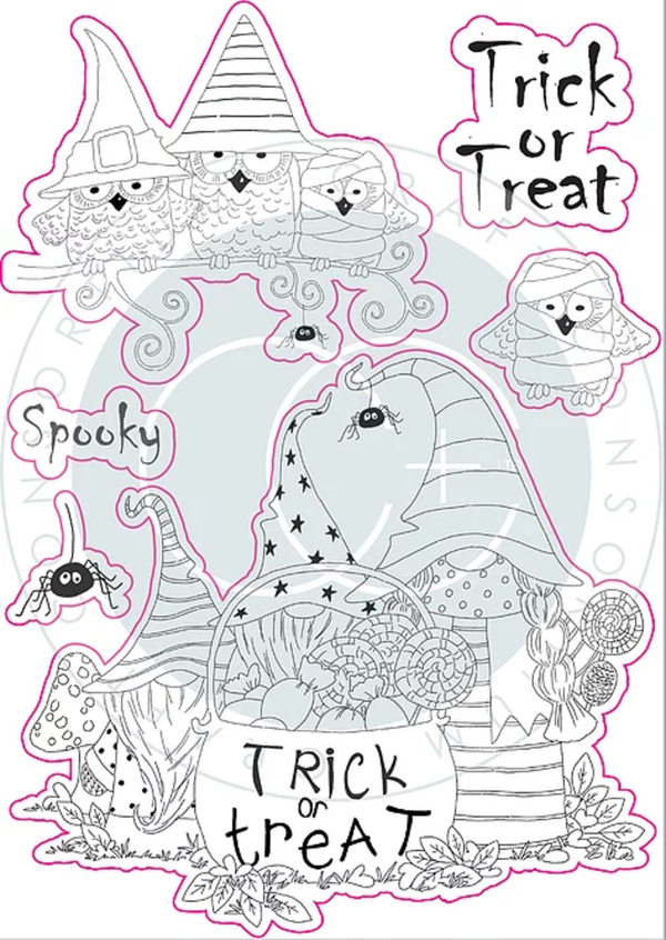 Craft Consortium Clear Stamps Happy Haunting Trick Or Treat